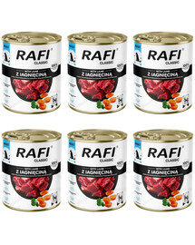 RAFI Classic s jahňacím mäsom 6x800 g mokré krmivo pre psov