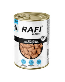 RAFI Classic jahňacie v omáčke 1240 g mokré krmivo pre psov všetkých plemien