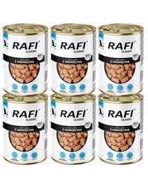 RAFI Classic jahňacie v omáčke 6x1240 g mokré krmivo pre psov všetkých plemien
