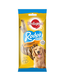 PEDIGREE Rodeo Duos 10 x 123 g maškrty pre dospelých psov s príchuťou kuracieho mäsa a slaniny