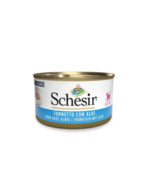 SCHESIR Sada pre mačku Mix Chutí 12x85g (Kurča + Tuniak)
