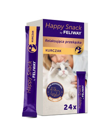 FELIWAY Happy Snack Chicken 24x15 g s kuracím mäsom, relaxačná maškrta pre všetky mačky