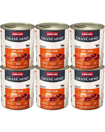 ANIMONDA GranCarno zestaw z wołowiną i kurczakiem 6 x 800 g