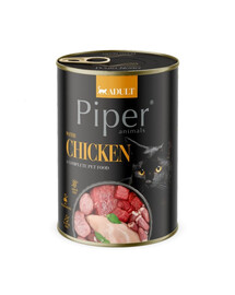 PIPER Animals Chicken 6x400 g s kuracím mäsom, mokré krmivo pre mačky