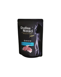 DOLINA NOTECI Premium Junior jedlo z jahňaciny 85 g krmivo pre mačiatka