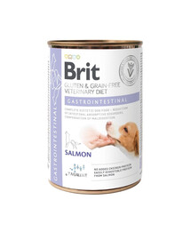 BRIT Veterinary Diet Gastrointestinal lososové krmivo pre psov s citlivým tráviacim traktom 400 g