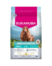 EUKANUBA Special Care Adult Dogs with Sensitive Digestion 2,3 kg krmivo pre dospelých psov s citlivým tráviacim systémom