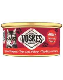 VOSKES Želé tuniak s tekvicou 85 g 100% tuniak s tekvicou v želé, doplnkové krmivo pre mačky