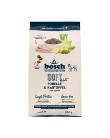 BOSCH HPC Soft Adult 800g pstruh a zemiaky monoproteinové krmivo pre psa
