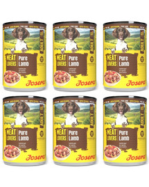 JOSERA Meat Lovers Pure Lamb 6x400 g jahňacina, krmivo pre psov