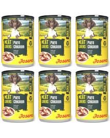 JOSERA Meat Lovers Pure Chicken 6x400 g kurča, krmivo pre psov
