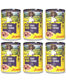 JOSERA Meat Lovers Pure Turkey 6x400 g morčacie, krmivo pre psov