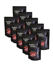 DOLINA NOTECI Prémiové teľacie krmivo 10x85 g mokré krmivo pre mačky