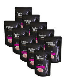 DOLINA NOTECI Prémiové krmivo pre mačky s morčacím mäsom 10x85 g mokré krmivo pre mačky