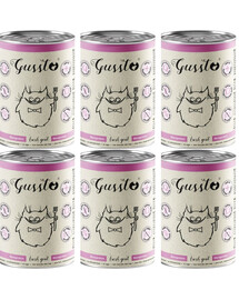 GUSSTO Cat Fresh Goat krmivo pre mačky s kozím mäsom 6x400g
