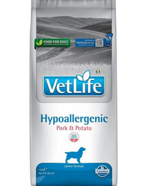 FARMINA Vet Life Hypoalergénne bravčové mäso so zemiakmi pre dospelých psov 12 kg + 3 x FARMINA Vet Life dentálna pochúťka Hypoalergénne bravčové mäso Medium/Maxi 100 g (7 ks) ZADARMO!