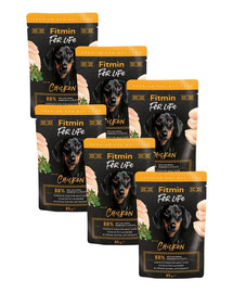 FITMIN For Life Dog Adult Chicken 6x85 g kurča s bylinkami v omáčke