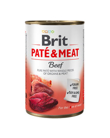 BRIT Pate&Meat Beef 400 g paštéta s hovädzím mäsom