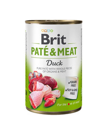 BRIT Pate&Meat Duck 400 g paštéta s kačacím mäsom