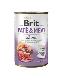 BRIT Pate&Meat Lamb 400 g paštéta s jahňacím mäsom