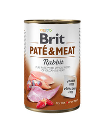 BRIT Pate&Meat Rabbit 400 g paštéta s králičím mäsom