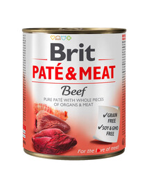 BRIT Pate&Meat Beef 800g paštéta s hovädzím mäsom