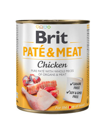 BRIT Pate&Meat Chicken 800g paštéta s kuracím mäsom