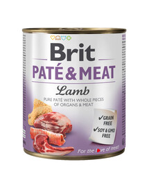 BRIT Pate&Meat Lamb 800 g paštéta s jahňacím mäsom