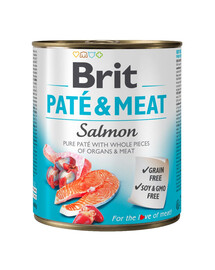 BRIT Pate&Meat Salmon 800 g paštéta s lososom