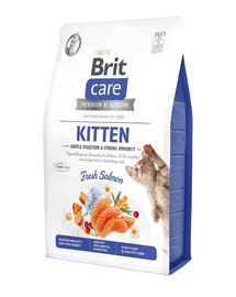 BRIT CARE Grain-Free Kitten Immunity 2 kg hypoalergénne krmivo pre mačiatka s lososom