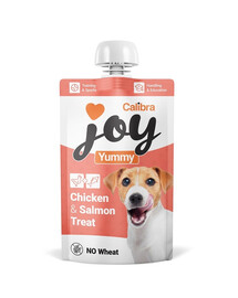 CALIBRA Joy Dog Yummy Chicken and Salmon Treat 100 g kurča a losos, mäsová pasta pre psov