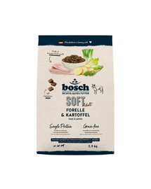 BOSCH HPC Soft Adult 2,5 kg pstruh a zemiaky monoproteínové krmivo pre psa