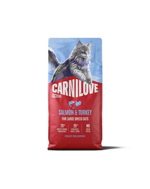 CARNILOVE Active Cat Salmon and Turkey Adult Large 6 kg losos a morčacie, pre mačky veľkých plemien