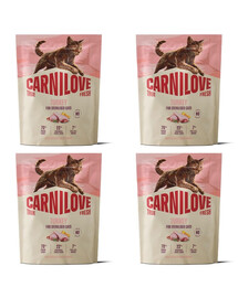 CARNILOVE True Fresh Cat Turkey Sterilised 4x400 g morčacie, pre mačky po sterilizácii
