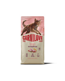 CARNILOVE True Fresh Cat Turkey Sterilised 6 kg morčacie, pre kocúry po sterilizácii