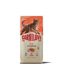 CARNILOVE True Fresh Cat Beef Sterilised 6 kg hovädzie, pre mačky po sterilizácii