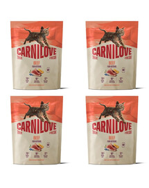CARNILOVE True Fresh Cat Beef Kittens 4x400 g hovädzina, pre mačiatka všetkých plemien