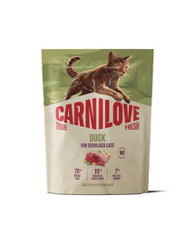 CARNILOVE True Fresh Cat Duck Sterilised 400 g kačica, pre mačky po sterilizácii