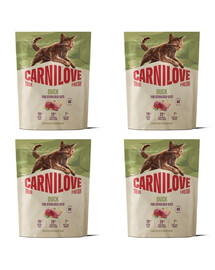 CARNILOVE True Fresh Cat Duck Sterilised 4x400 g kačica, pre mačky po sterilizácii
