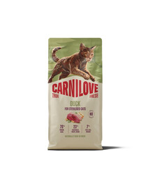 CARNILOVE True Fresh Cat Duck Sterilised 6 kg kačica, pre mačky po sterilizácii