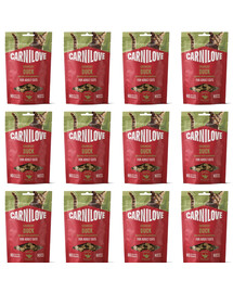 CARNILOVE Crunchy Snack Cat Salmon 12x50 g s lososom a mätou, chrumkavá maškrta pre mačky