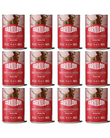 CARNILOVE Dog Can Turkey and Reindeer and Wildboar 12x400g pasztet z indykiem, reniferem i dzikiem dla dorosłych psów