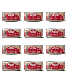 CARNILOVE Cat Can Paté Chicken and Lamb 12x100 g s kuracím a jahňacím mäsom, paštéta pre mačky