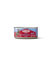 CARNILOVE Cat Can Paté Turkey and Salmon for Kittens 100 g s morčacím mäsom a lososom, paštéta pre mačiatka