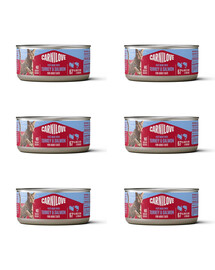 CARNILOVE Cat Can Paté Turkey and Salmon 6x100 g s morčacím mäsom a lososom, paštéta pre mačky
