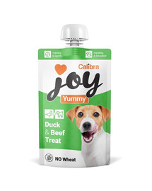 CALIBRA Joy Dog Yummy Duck and Beef Treat 100 g kačica a hovädzia, mäsová pasta pre psov