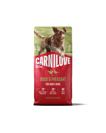 CARNILOVE Active Dog Duck and Pheasant Adult 12 kg kačka a bažant, pre dospelých psov