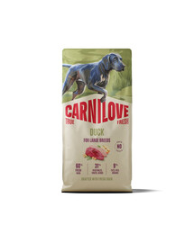 CARNILOVE True Fresh Dog Duck Junior Large 12 kg krmivo s čerstvou kačicou pre juniorov veľkých plemien