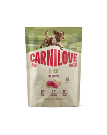 CARNILOVE True Fresh Dog Duck Puppies 1,5 kg krmivo s čerstvou kačicou pre šteniatka