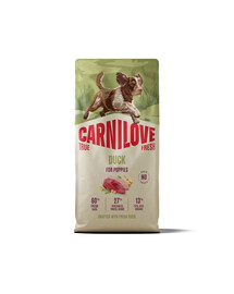 CARNILOVE True Fresh Dog Duck Puppies 12 kg krmivo s čerstvou kačicou pre šteniatka